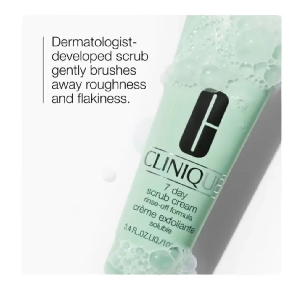 Clinique 7 Day Scrub Cream Rinse-Off Formula 3.4 oz – New, Full Size